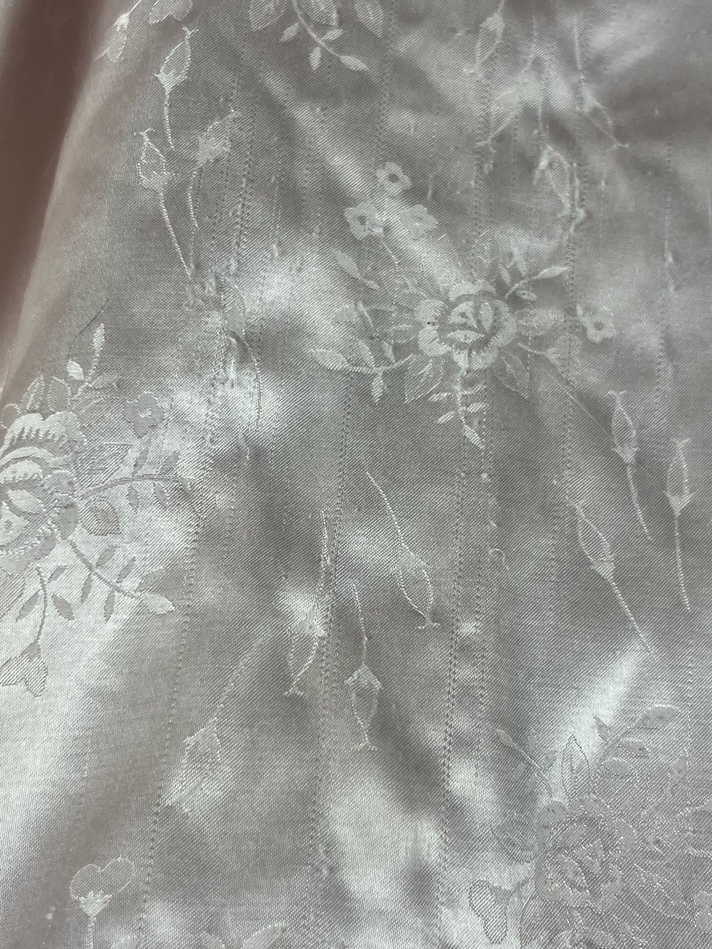 Vintage 80s Christian Dior Light Pink Lace Floral Pajama Set Medium - Picture 11 of 15